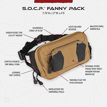 Amazon | Vertx S.O.C.P. タクティカル ファニーパック CCW